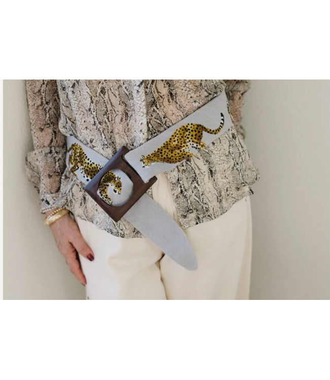 Tigers on White Strap - Buckle not included, not stitched