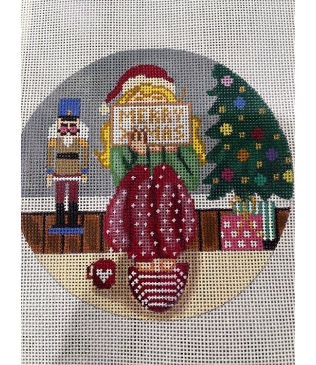 XMAS Stitching Girl Ornament