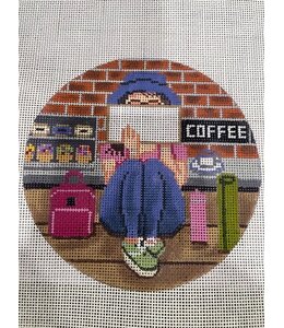 Coffee Stitching Girl