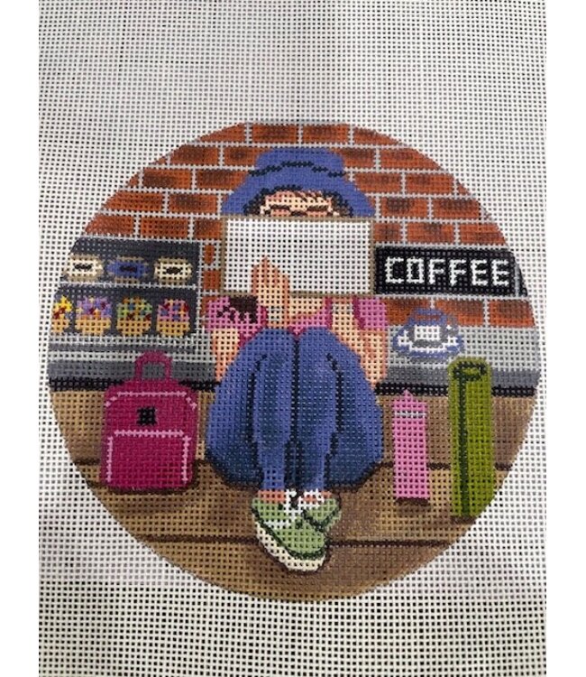 Coffee Stitching Girl