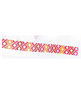 Hicks Braid Belt/Bag Strap - Pink and Orange