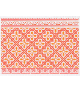 Hewitt Clutch - Pink and Orange