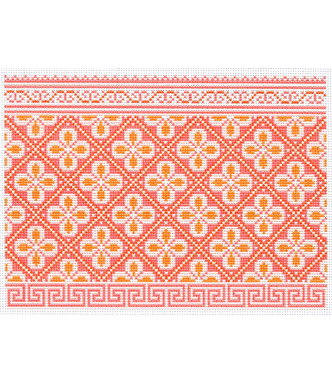 Hewitt Clutch - Pink and Orange