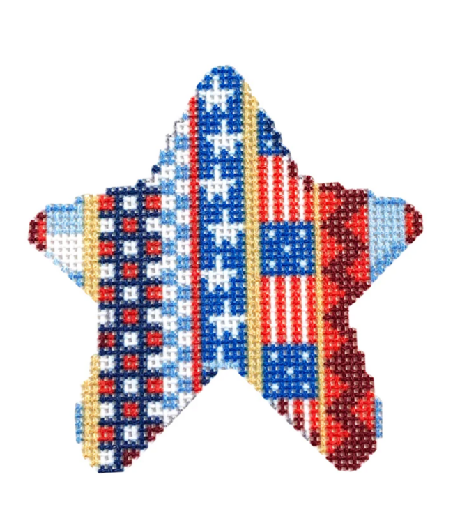 Patriotic Patterns Mini Star