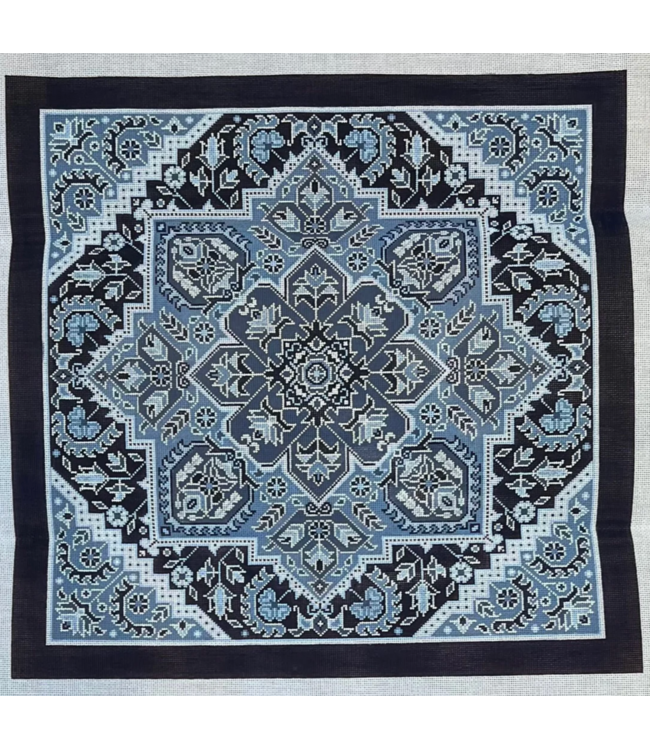 Heriz Blue and White