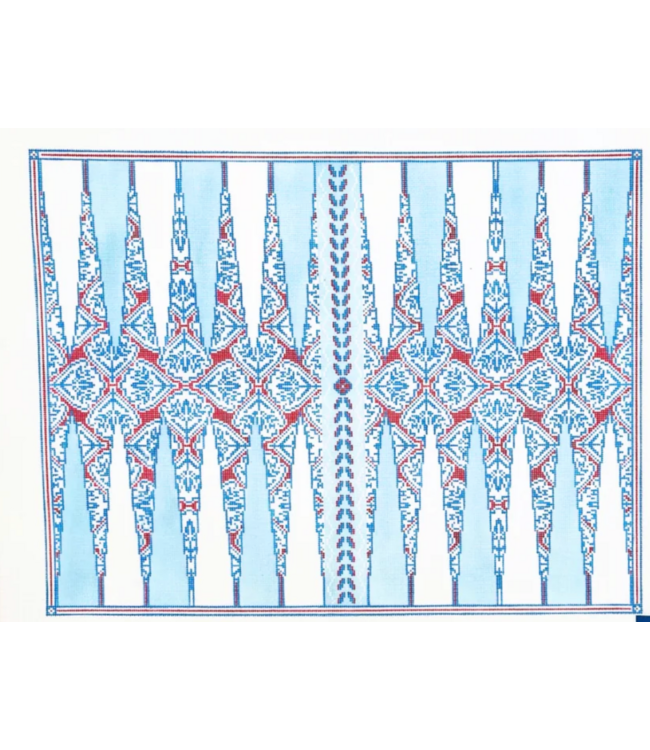 Red Medalion Backgammon Board