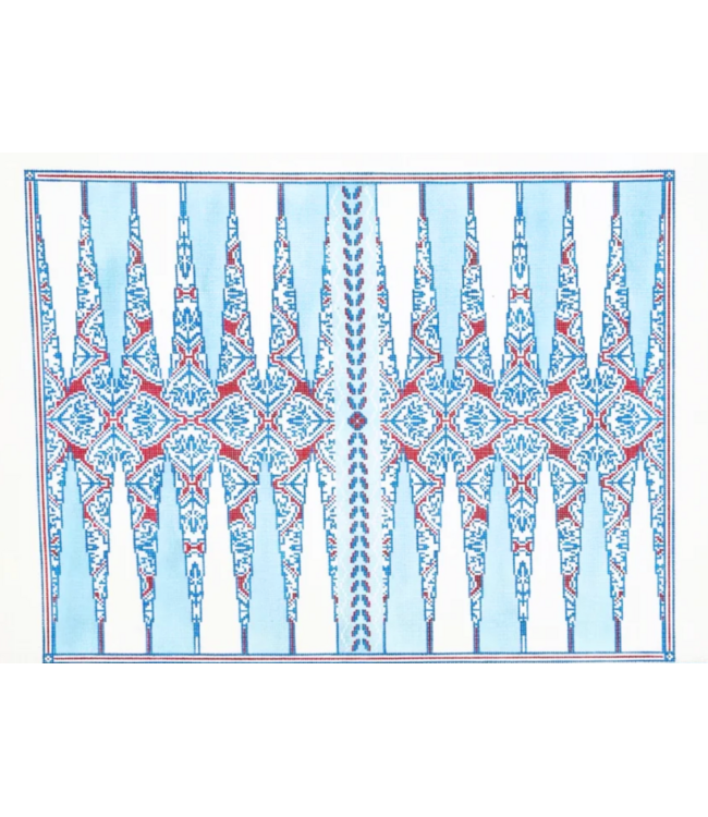 Red Medalion Backgammon Board