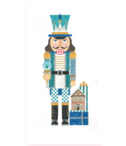 Nutcracker- Teal Gingerbread Snowglobe