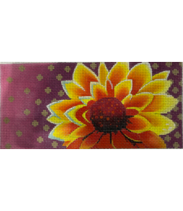 Star Burst Flower w/ gold and Purple B/G