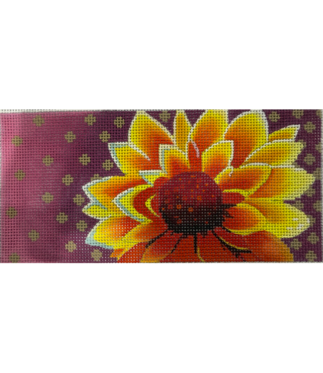 Star Burst Flower w/ gold and Purple B/G