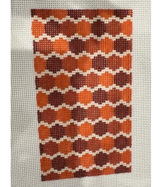 Hex Eyeglass Case - Burnt Orange