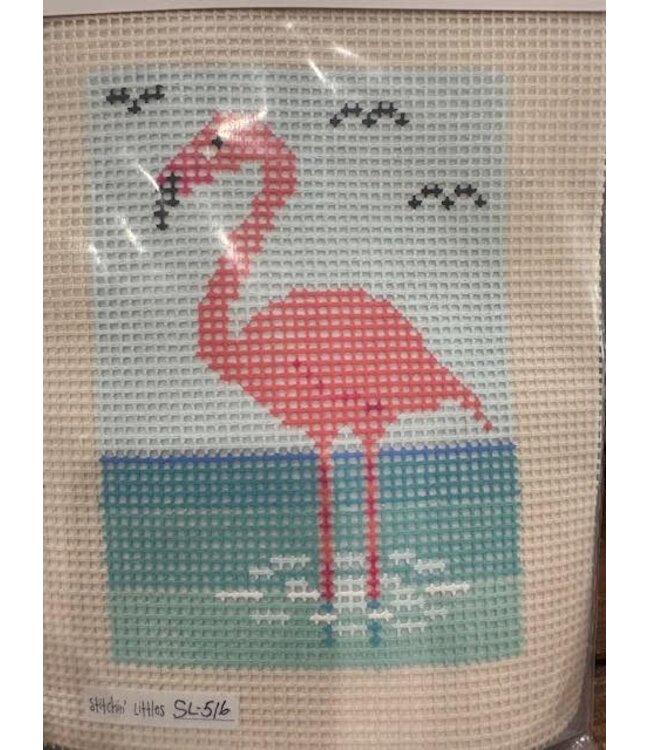 Stitchin Littles Flamingo Wading