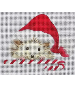 Hedgehog With Candy Cane