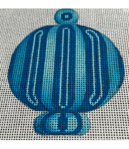 Teal Globe Ornament