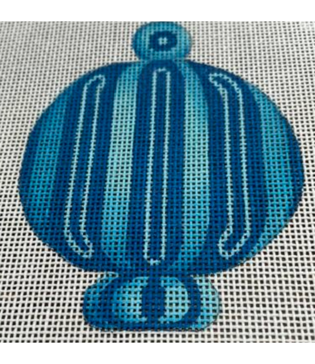 Teal Globe Ornament