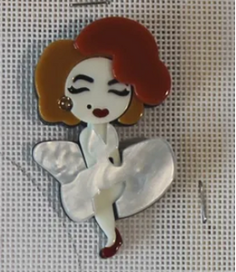 Round Marilyn Magnet