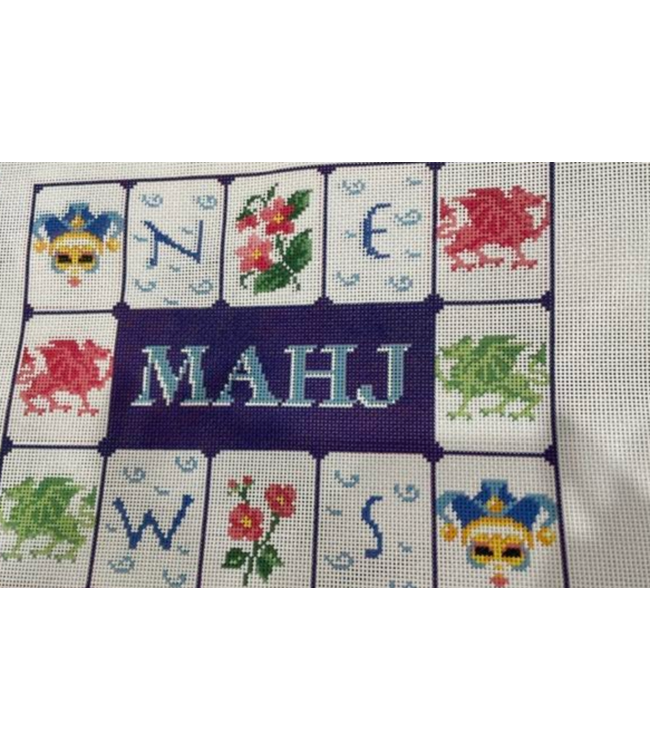 Mahj Tile Pouch Blue