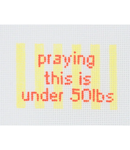 Praying This Is Under 50lbs Luggage Tag