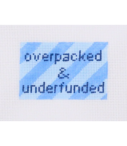 Overpacked and Underfunded Luggage Tag