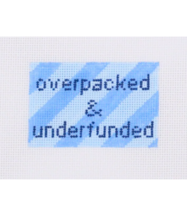 Overpacked and Underfunded Luggage Tag