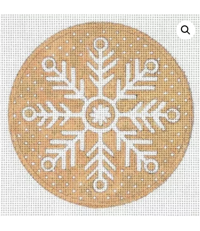 Snow Flake Gold and White  #1