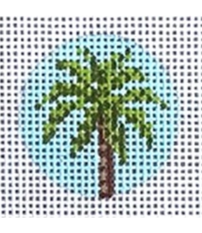 Key Fob Insert - Palm Tree