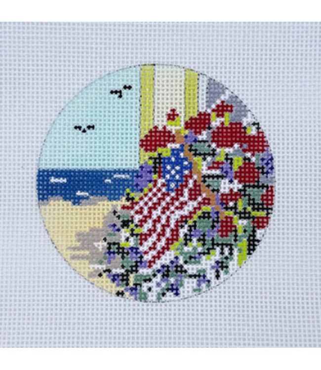 Patriotic Flowers Ornament