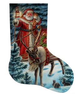 Night Time Greeting Stocking