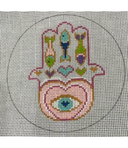 Tiny Eye Hamsa w/Stitch Guide