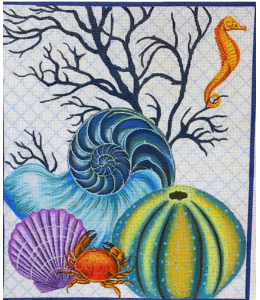 Shells with Crab and Seahorse