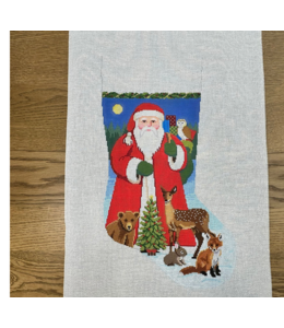 Santa with Baby Forest Animals