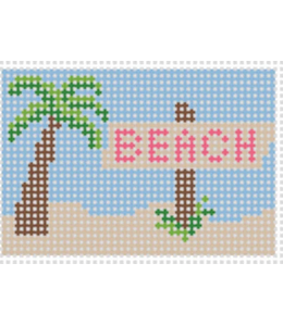 Beach Scene Luggage Tag Insert