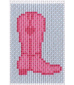 Pink Cowboy Boot Luggage Tag Insert