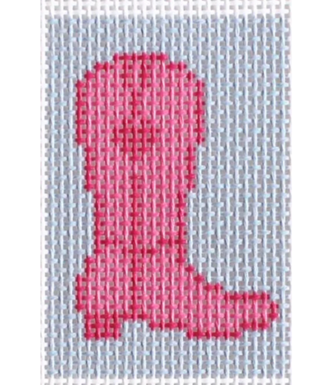 Pink Cowboy Boot Luggage Tag Insert