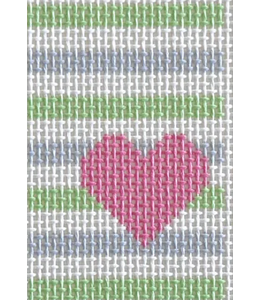 Heart and Stripes Luggage Tag Insert