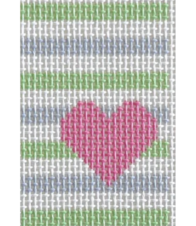Heart and Stripes Luggage Tag Insert