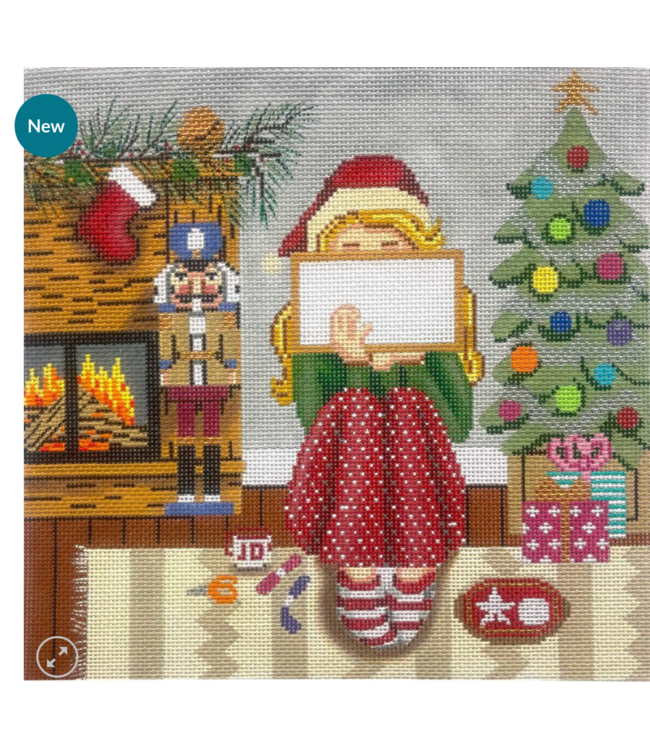 Xmas Stitching Girl
