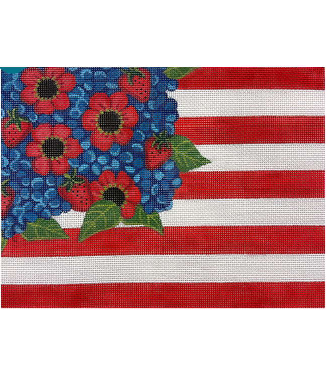 Floral  American Flag