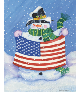 Patriotic Snowman