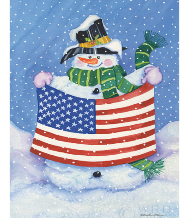 Patriotic Snowman
