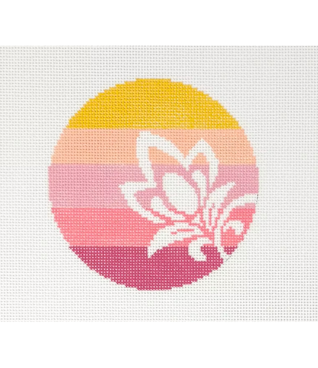 Flower on Stripes 4"