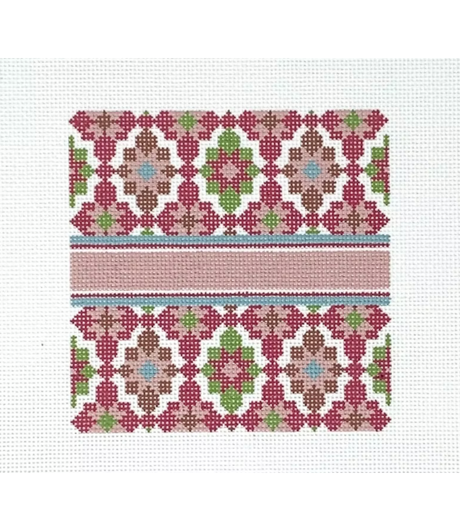 Portuguese Tiles 4" Square - Magenta
