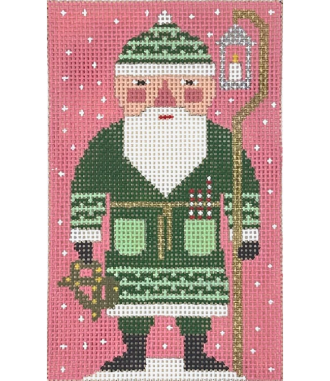Santa Wearing Green