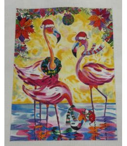 Holiday Flamingos