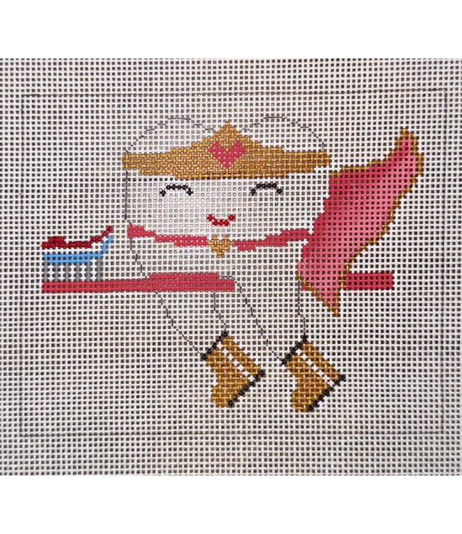 Girl Superhero Tooth Fairy w/Stitch Guide