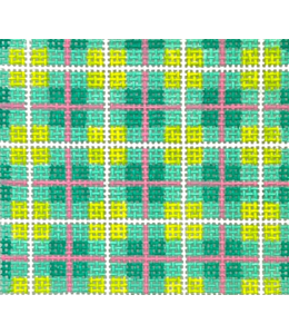 Madras Plaid - Turq, Lime, Pink, White