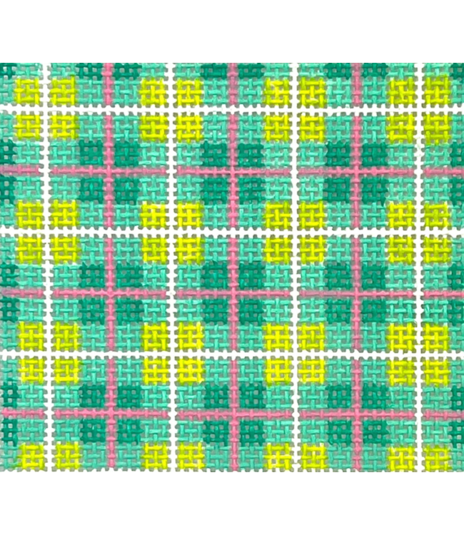 Madras Plaid - Turq, Lime, Pink, White