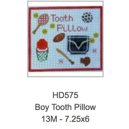 Boys Tooth Fairy Pillow Needlepoint Studio Of Sarasota