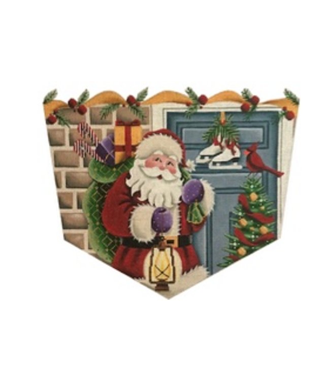 Santa at the Door - Topper