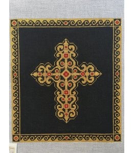 ACOD Cross/Black Background/Gold